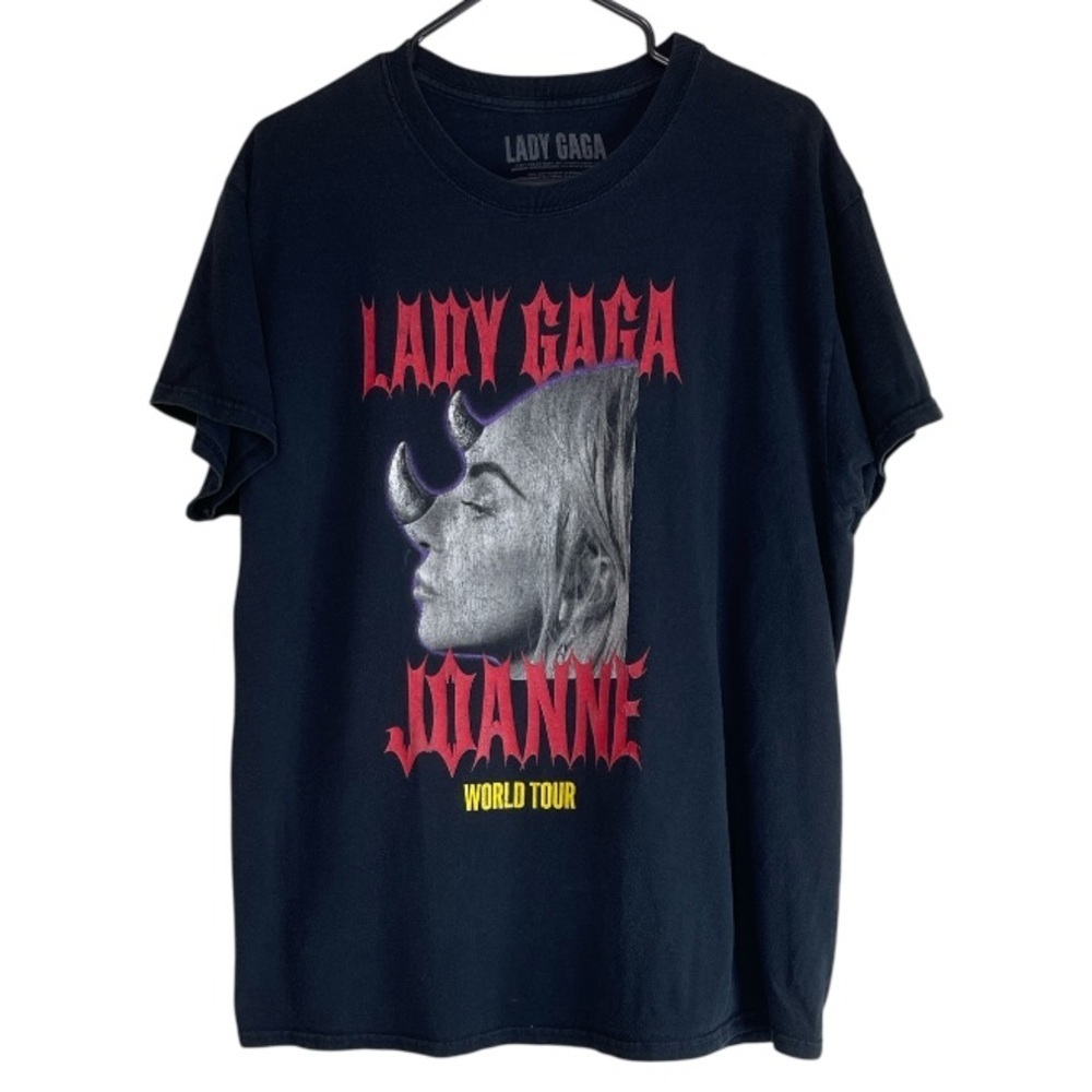 Lady Gaga Official Joanne World Tour Graphic T-shirt Black Unisex 2017 Large - Picture 2 of 10